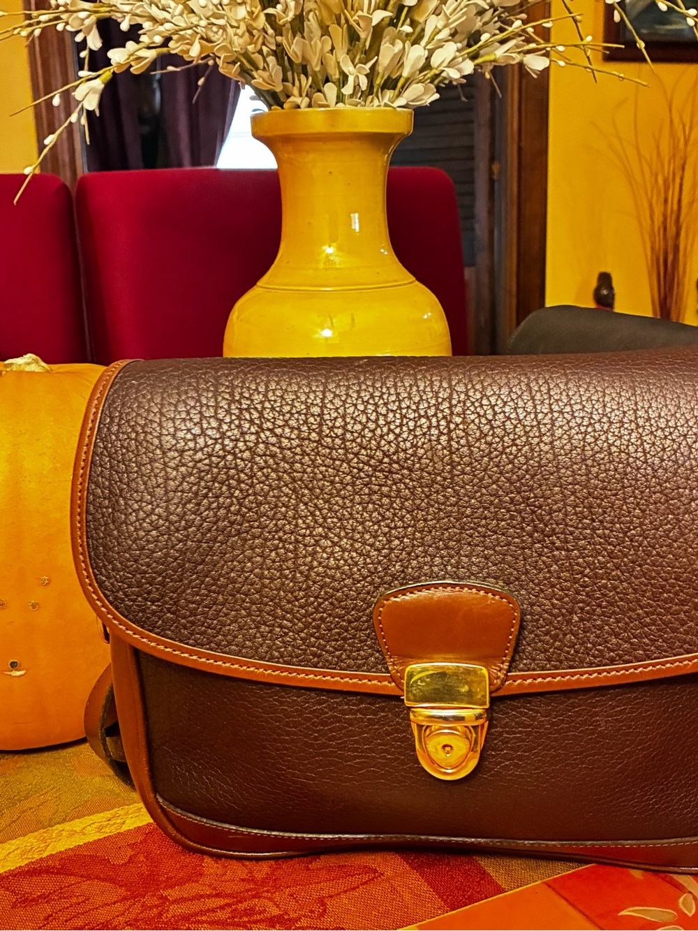Vintage Dooney & Bourke AWL Lock Flap Bag